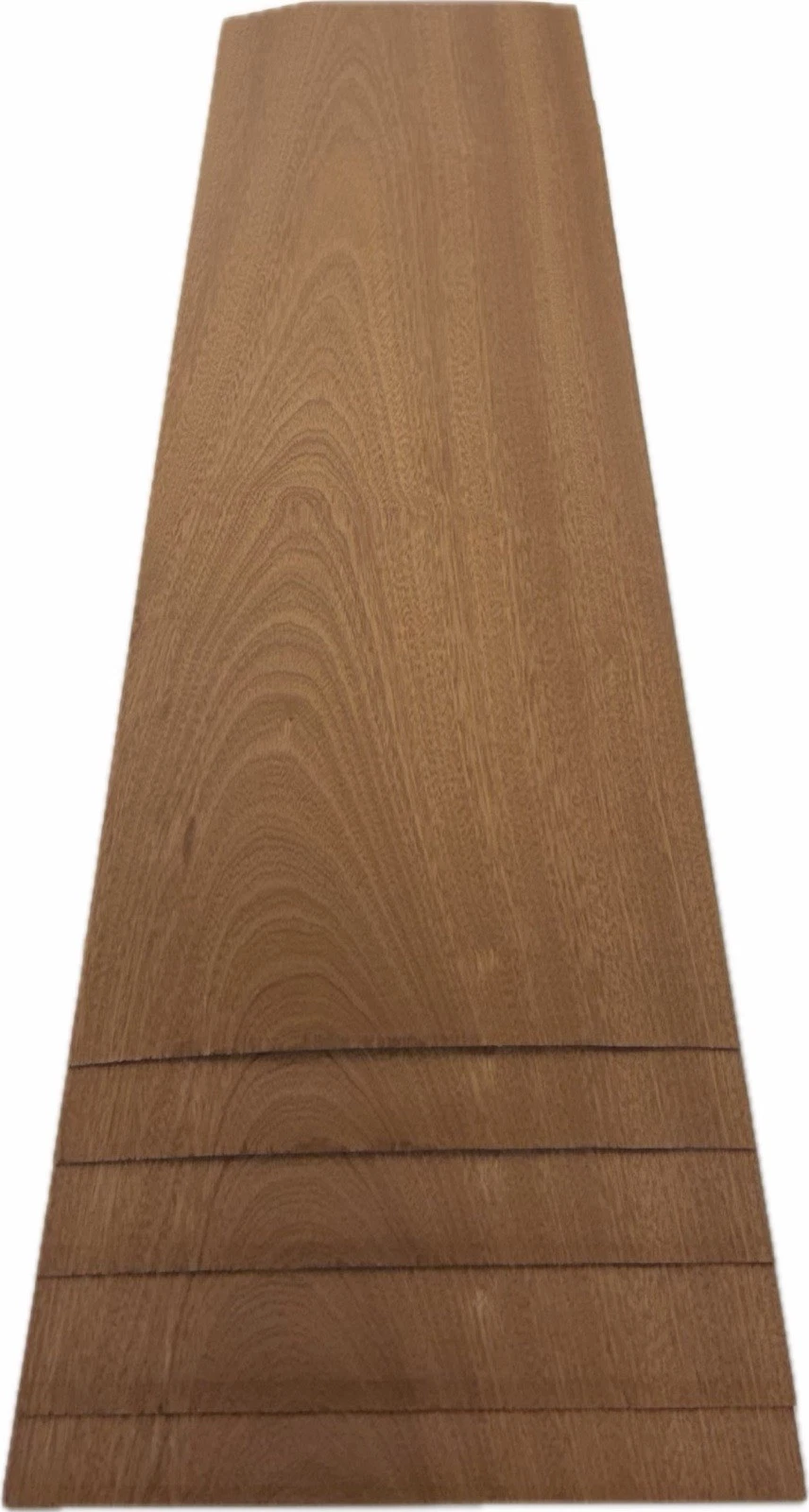 Mahogany veneer sheet showing natural grain