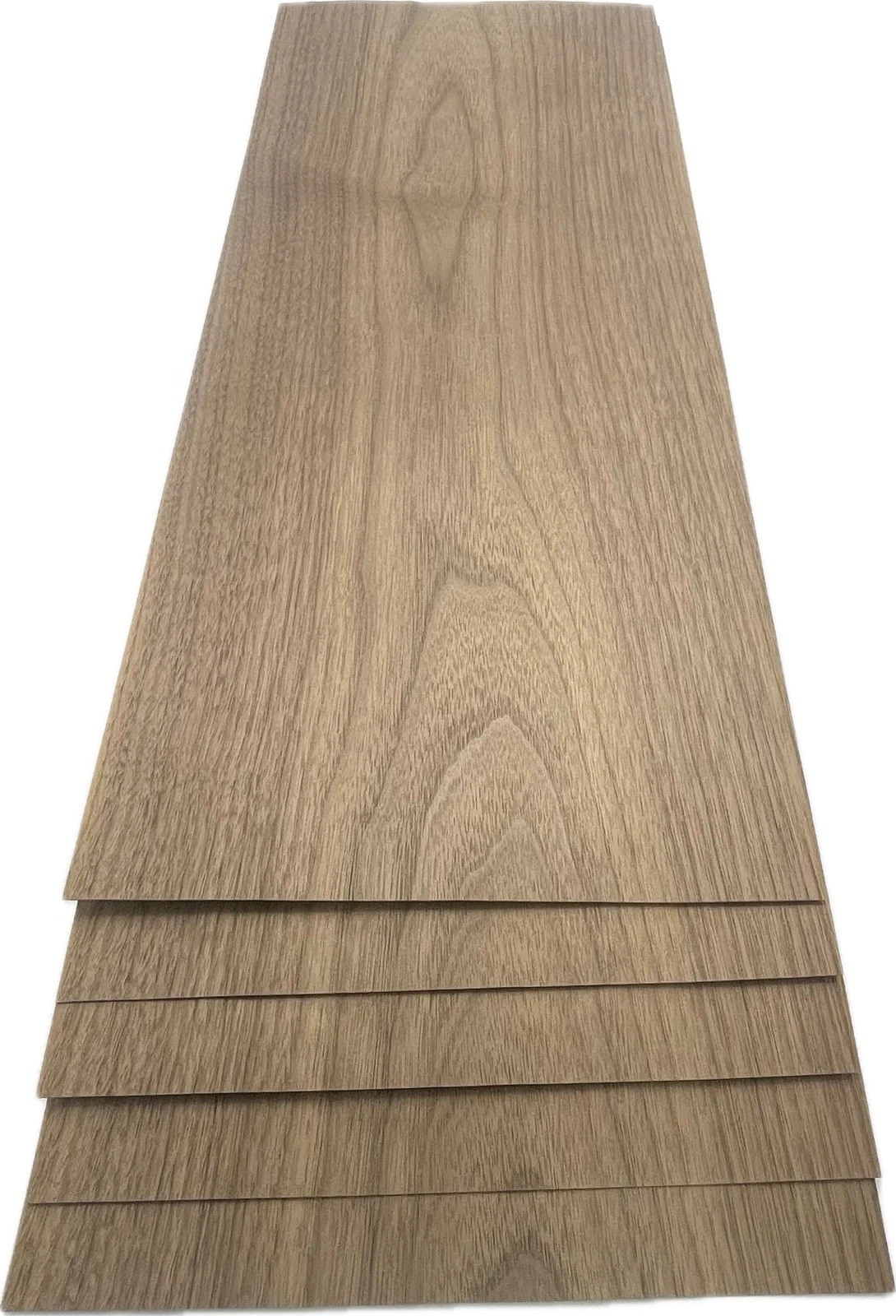 Walnut veneer sheet showing natural grain