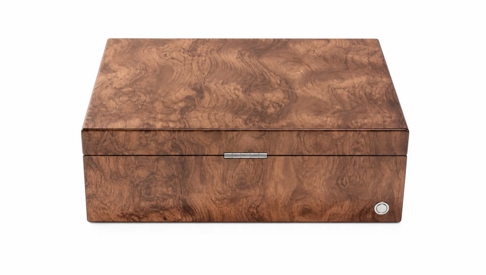 Pommele sapele veneer on a finished humidor