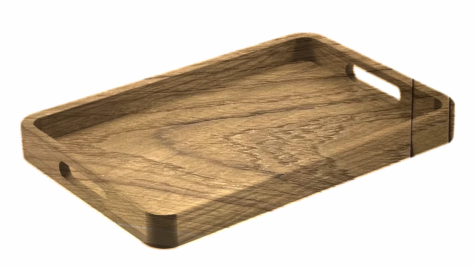 Veneer shown on a finished product